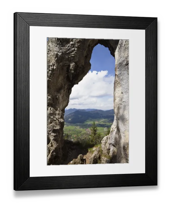 Framed Print : Breitensteinfenster rock window at Mt