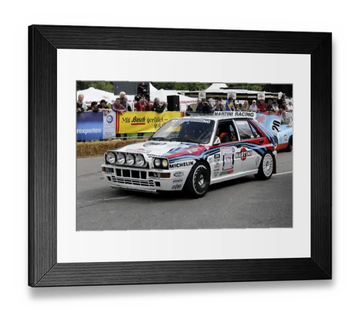 Framed Print : Lancia Delta Integrale Rally, built in 1992