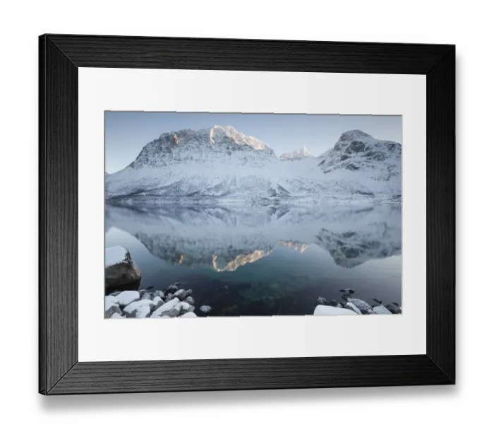 Framed Print : Winter on the Grotfjorden, Kvaloya