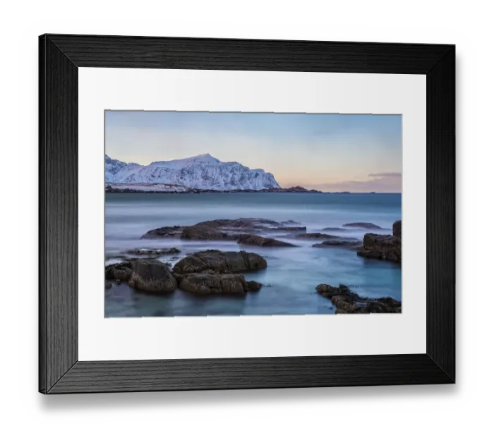 Framed Print : Skagsanden beach on a winter morning