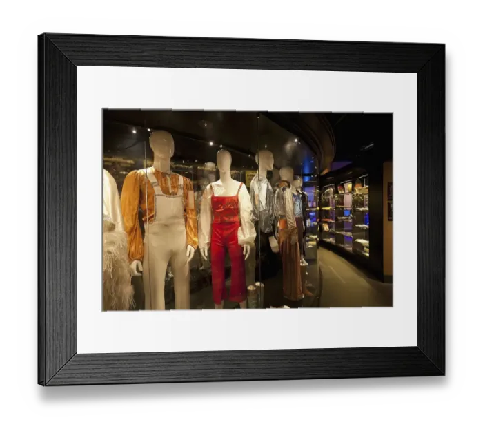 Framed Print : Costumes of the ABBA band members