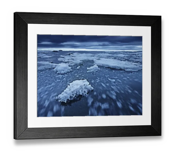 Framed Print : Ice floes in motion, Spitsbergen Island Framed Print : Ice floes in motion, Spitsbergen Island