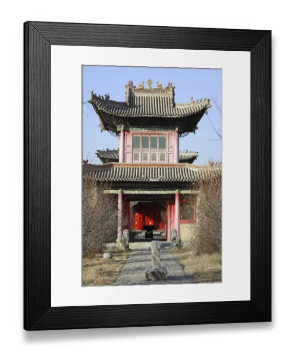 Framed Print : Main templeTemple museum of the Choijin Lama Ulaan-Baatar Mongolia