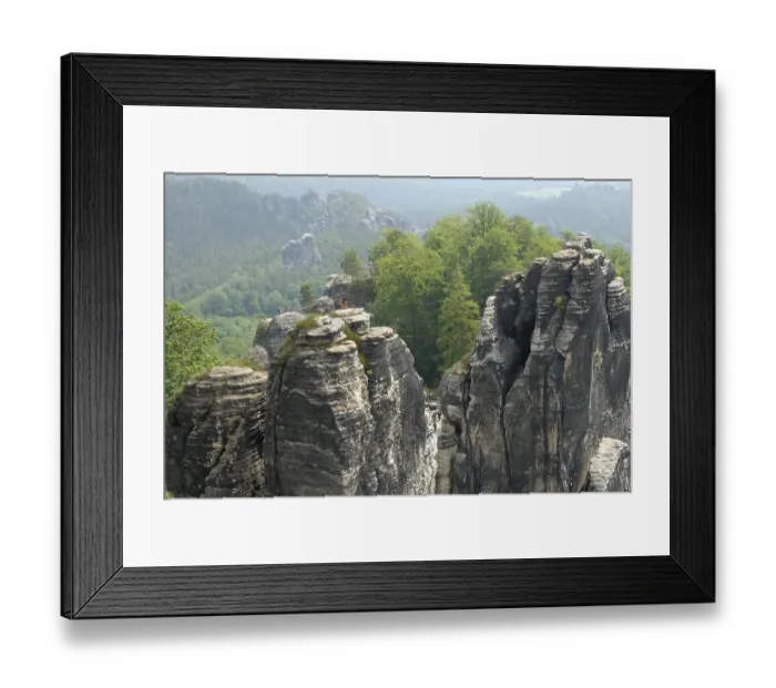 Framed Print : Bastei Group with Rock Castle, Neurathen