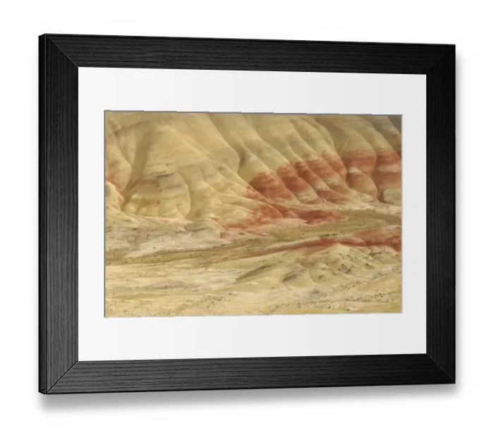 Framed Print : The Painted Hills unit of the John Day Fossil Beds National Monument