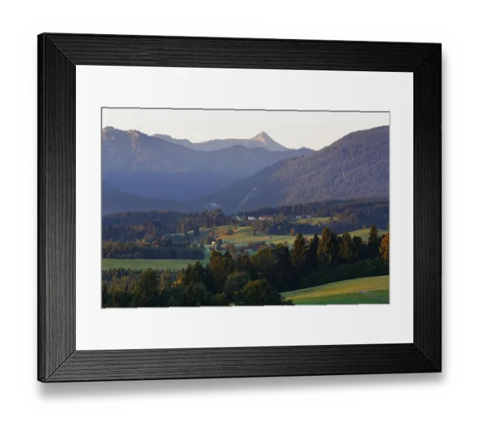 Framed Print : Landscape in the Alpine Foreland Framed Print : Landscape in the Alpine Foreland