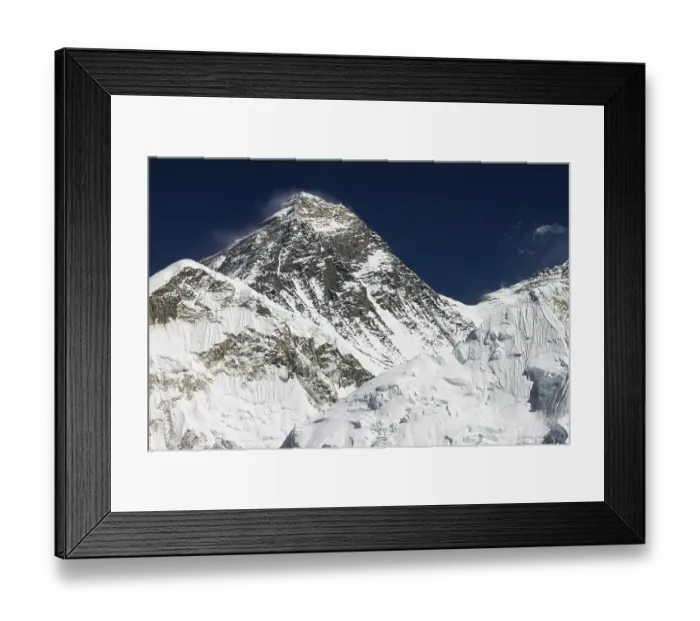 Framed Print : The classic view of Mount Everest Framed Print : The classic view of Mount Everest