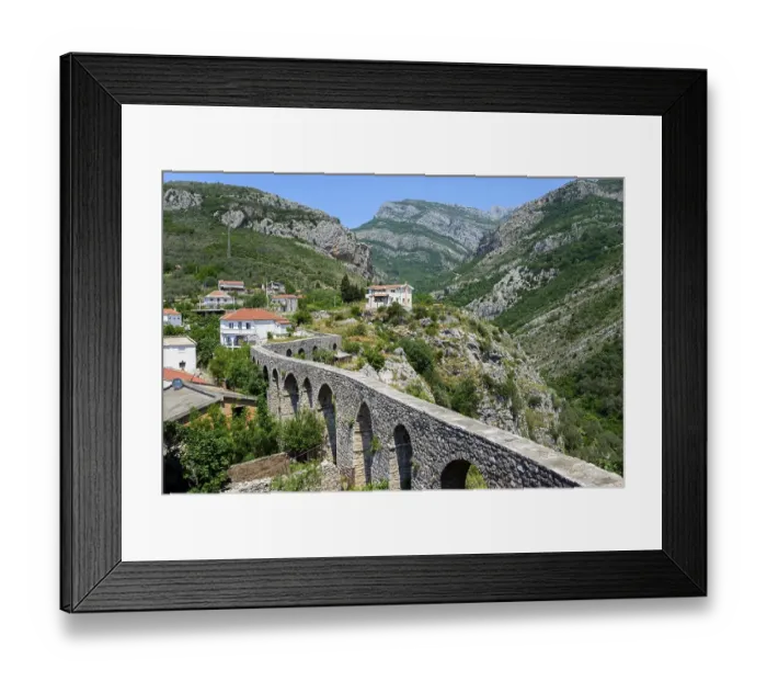 Framed Print : Aqueduct in the historical settlement