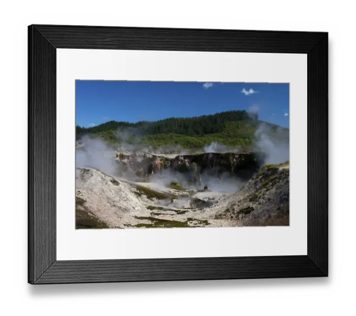 Framed Print : Craters of the Moon, geothermal site