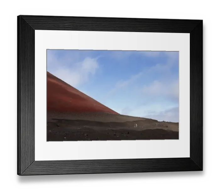 Framed Print : Hiking trail on Montana Colorada volcano Framed Print : Hiking trail on Montana Colorada volcano