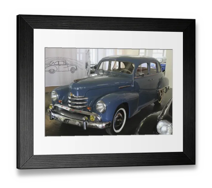 Framed Print : Opel Kapitaen, ErfinderZeiten car and clock museum in Schramberg