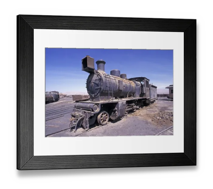 Framed Print : Old station locomotive Baquedano Chile Framed Print : Old station locomotive Baquedano Chile