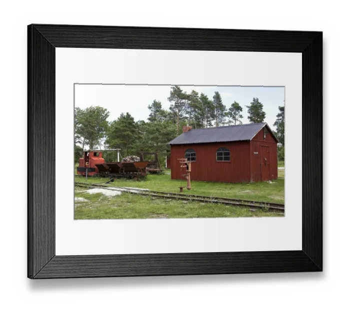Framed Print : Museum railway in the industrial museum of Blaese Framed Print : Museum railway in the industrial museum of Blaese