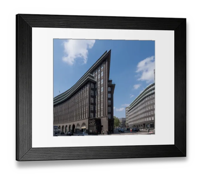 Framed Print : Facade Chilehaus Hamburg, Hamburg, Germany, Europe