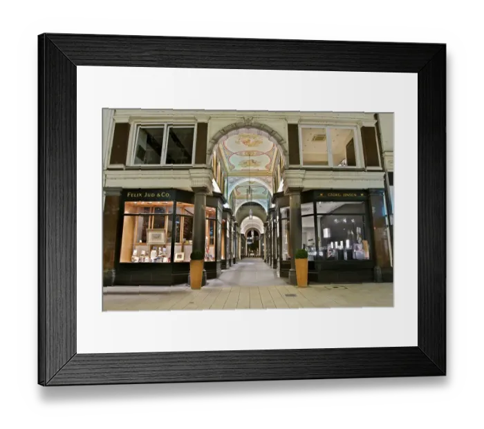 Framed Print : Mellin passage at Neuer Wall in Hamburg Framed Print : Mellin passage at Neuer Wall in Hamburg