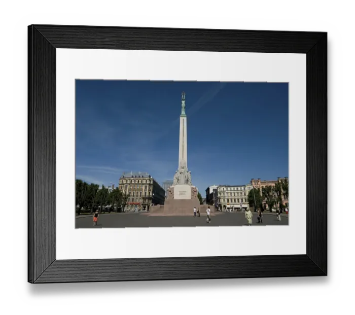 Framed Print : Statue of liberty, Riga, Latvia, Europe