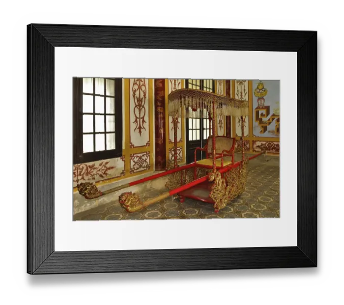 Framed Print : The Emperor's litter or sedan in the citadel Framed Print : The Emperor's litter or sedan in the citadel