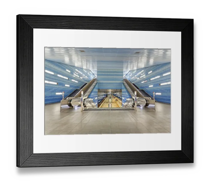 Framed Print : Ueberseequartier U-Bahn station Framed Print : Ueberseequartier U-Bahn station