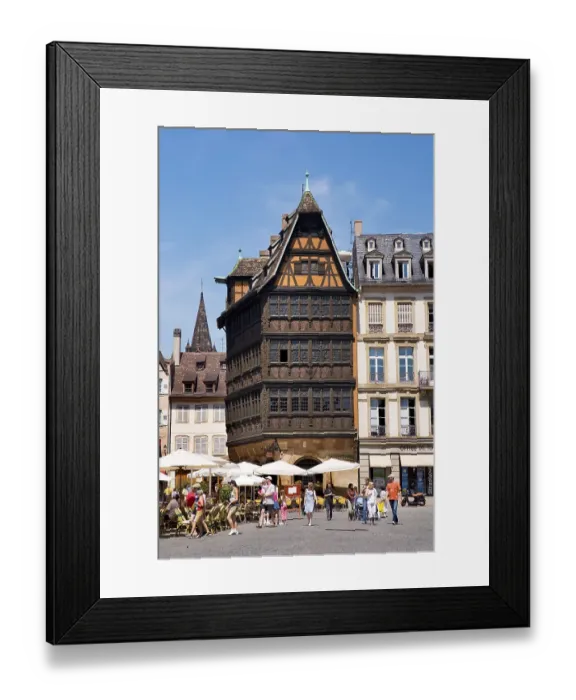 Framed Print : Muensterplatz Square, Maison Kammerzell