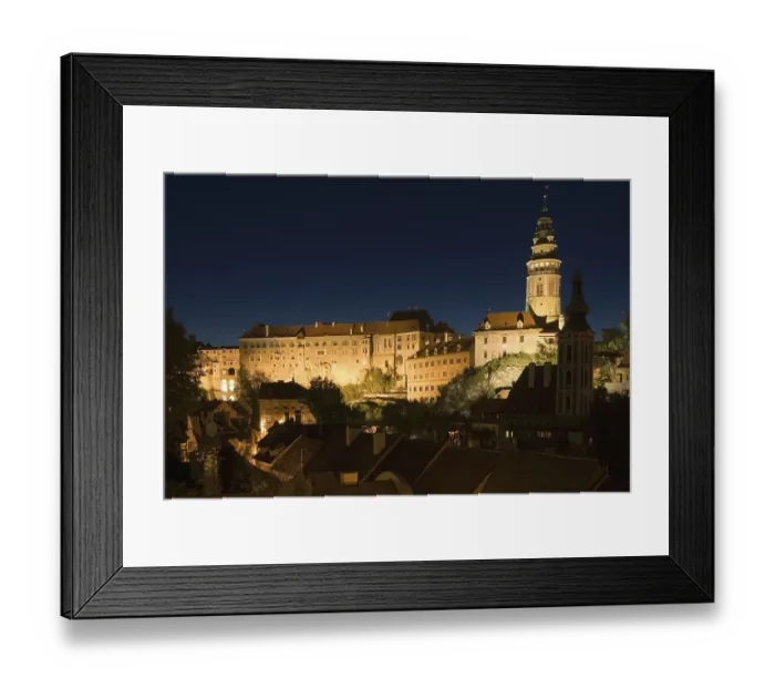 Framed Print : Schwarzenberg castle, historic old town of Cesky Krumlov Framed Print : Schwarzenberg castle, historic old town of Cesky Krumlov