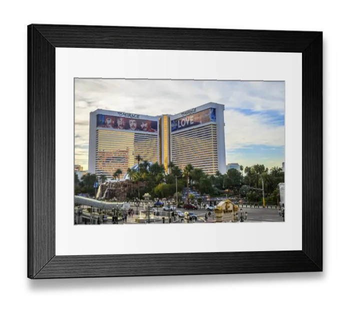 Framed Print : Casino and luxury hotel The Mirage