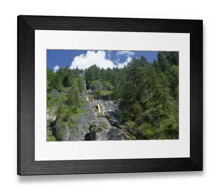 Framed Print : Sulzer waterfall in the Almbachklamm gorge Framed Print : Sulzer waterfall in the Almbachklamm gorge