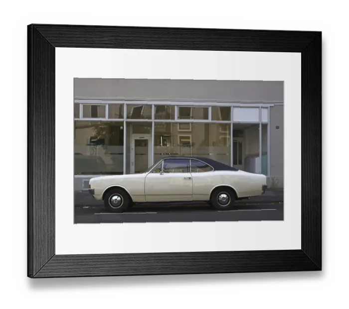 Framed Print : Opel Rekord 1900L Coupe from the 1960s