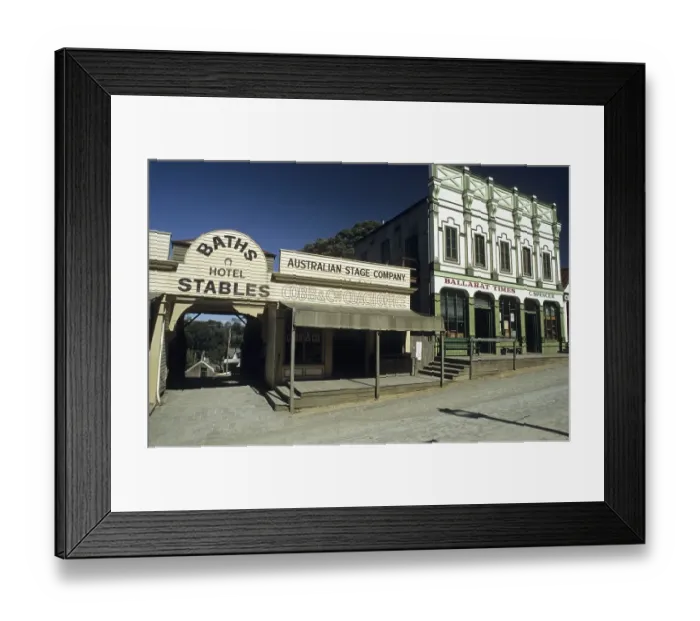 Framed Print : Main street in Sovereign Hill, Ballarat