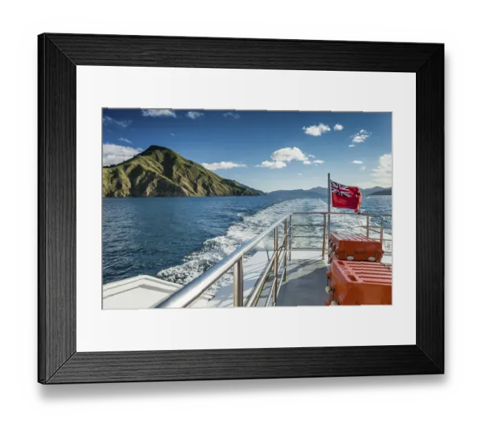 Framed Print : Pelorus Mail Boat on tour, Havelock