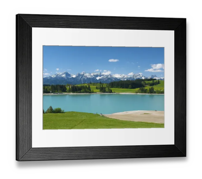 Framed Print : Forggensee, Allgaeu, Bavaria, Germany, Europe Framed Print : Forggensee, Allgaeu, Bavaria, Germany, Europe