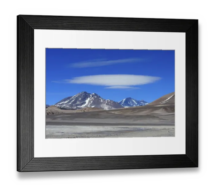Framed Print : Cloud over the Incahuasi volcano Framed Print : Cloud over the Incahuasi volcano