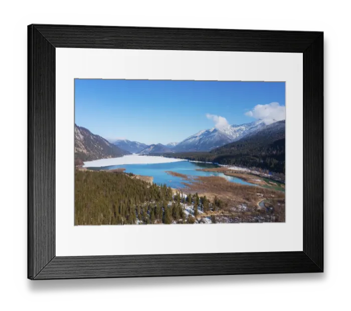 Framed Print : Sylvensteinsee, near Lenggries