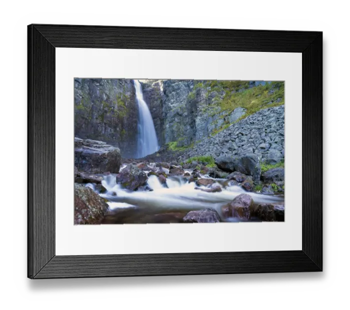 Framed Print : Njupeskaer, the highest waterfall in Sweden Framed Print : Njupeskaer, the highest waterfall in Sweden