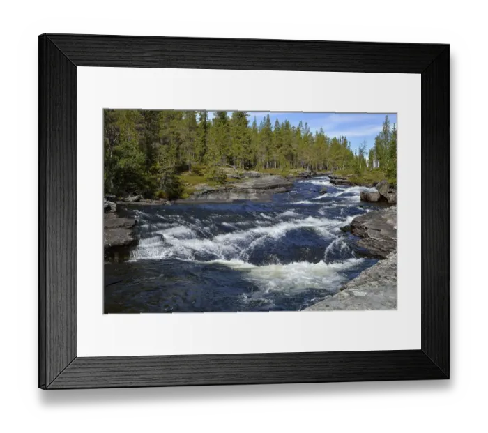 Framed Print : Rapids in River Roevran, Ljungdalen Framed Print : Rapids in River Roevran, Ljungdalen