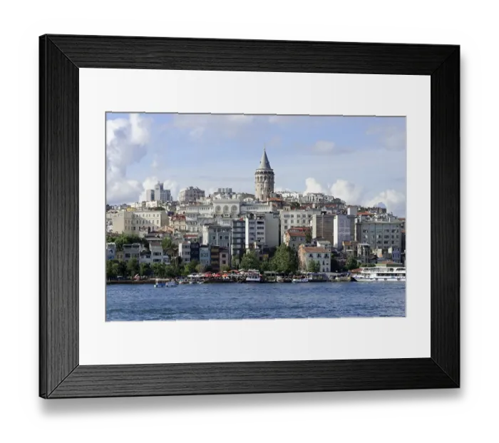 Framed Print : Golden Horn with Karakoey and BeyoGlu districts