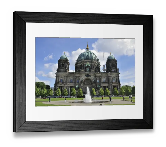 Framed Print : Berlin Cathedral, Lustgarten park Framed Print : Berlin Cathedral, Lustgarten park