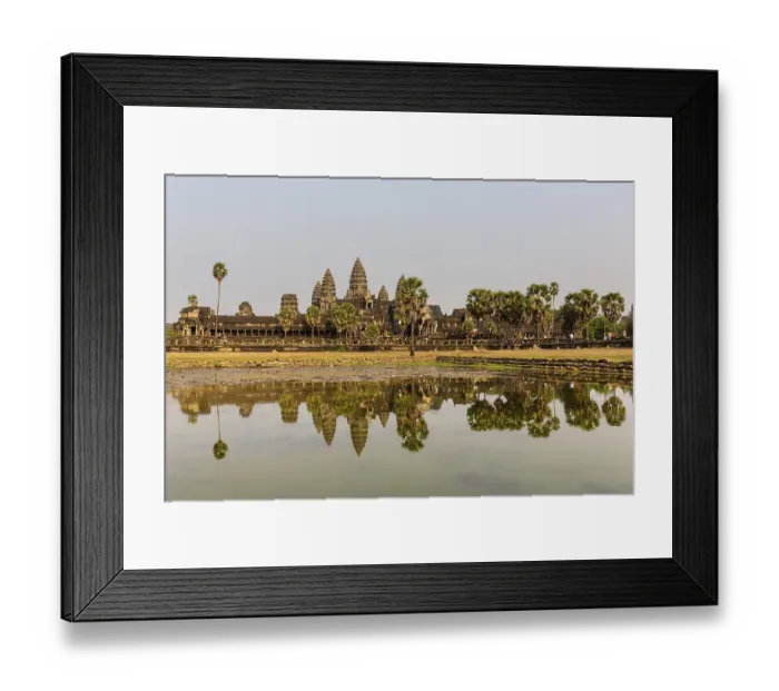 Framed Print : Angkor Wat Temple reflected in northern pond Framed Print : Angkor Wat Temple reflected in northern pond