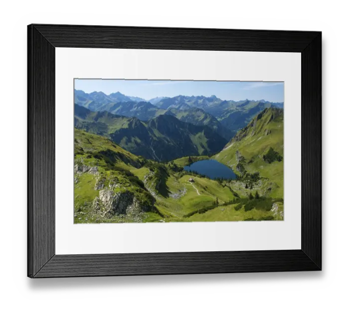 Framed Print : Seealpsee, Laufbacher Eck-Weg, Nebelhorn