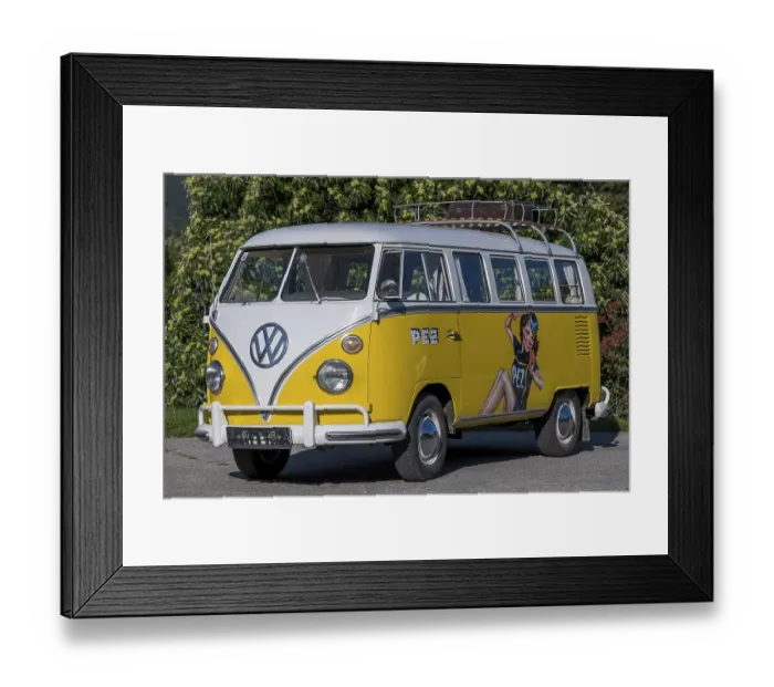 Framed Print : Oldtimer VW T1, Bulli, year of construction 1967