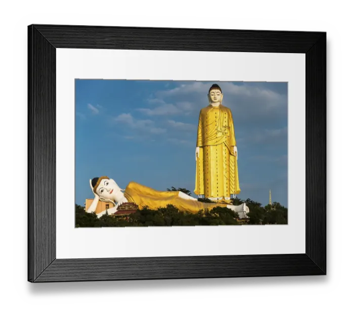 Framed Print : Lay Kyun Sakkya, standing Buddha Framed Print : Lay Kyun Sakkya, standing Buddha