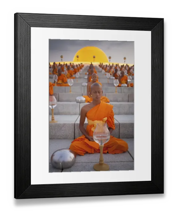 Framed Print : Wat Phra Dhammakaya temple on Makha Bucha Day or Magha Puja Day Framed Print : Wat Phra Dhammakaya temple on Makha Bucha Day or Magha Puja Day