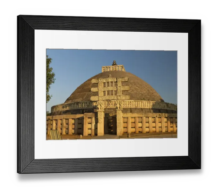 Framed Print : The Great Sanchi Stupa, Stupa 1