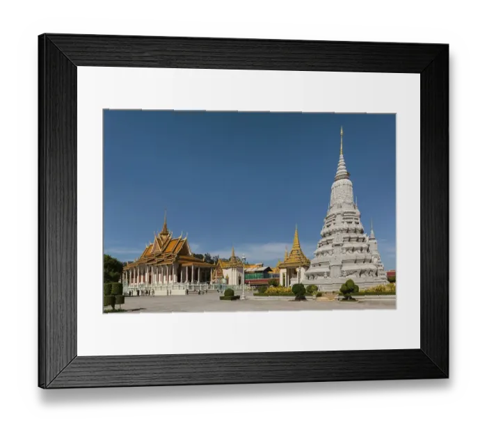 Framed Print : Silver Pagoda and Stupa of King Ang Duong