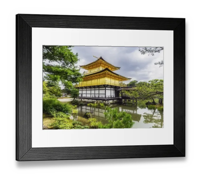 Framed Print : Kinkaku-ji, Temple of the Golden Pavilion