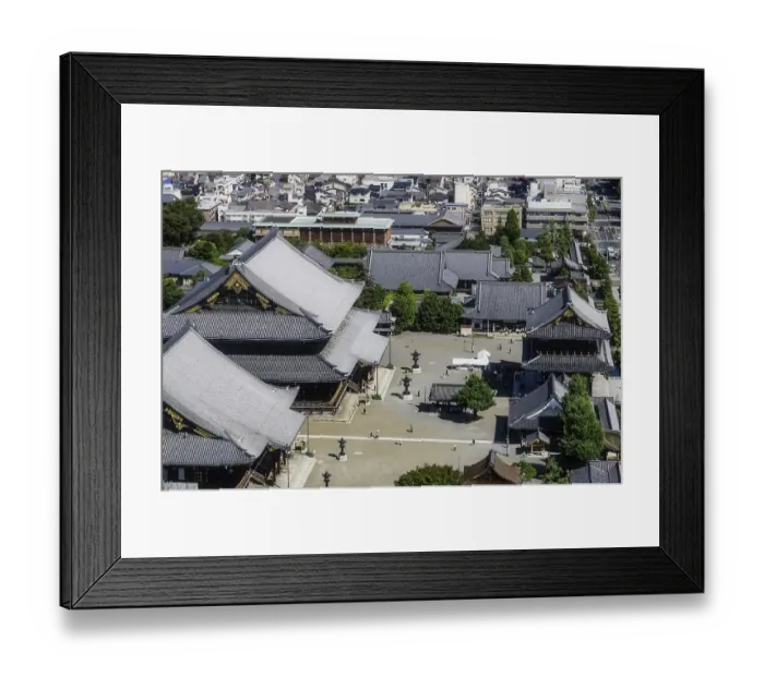 Framed Print : Higashi Hongan-ji, Temple, Honshu Province