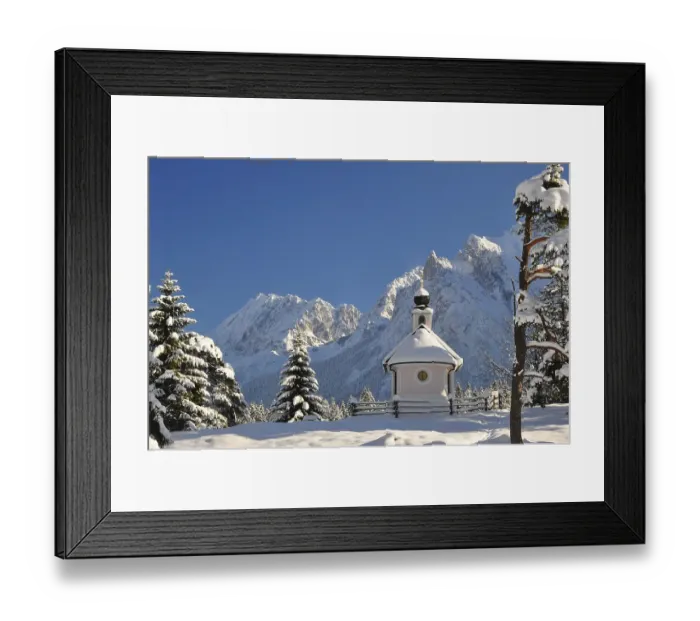 Framed Print : Winter, winter landscape, winter forest
