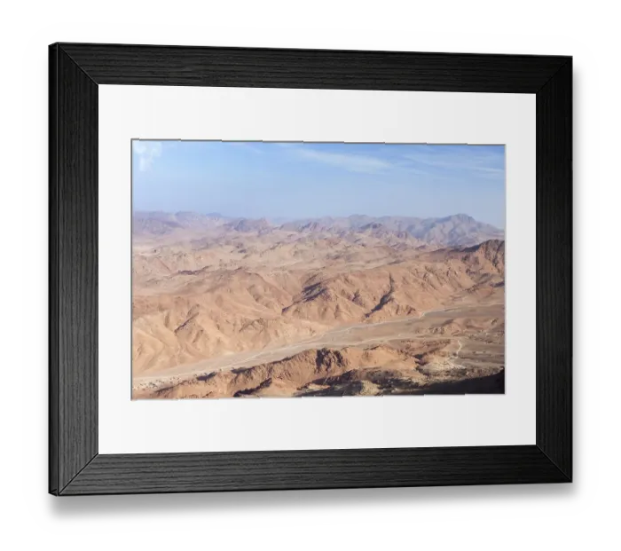 Framed Print : View from the top of Mount Sinai in Egypt Framed Print : View from the top of Mount Sinai in Egypt