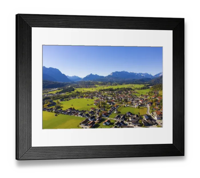 Framed Print : Community Wallgau off Wetterstein range