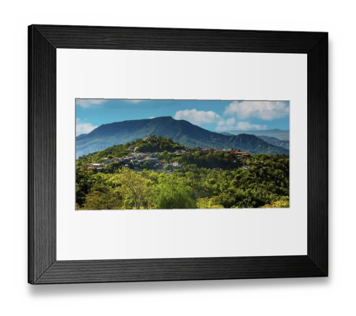 Framed Print : Village in the mountains, Pluma Hidalgo