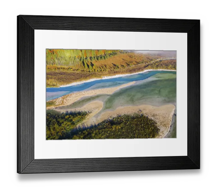 Framed Print : Isar, at the inflow into the Sylvenstein lake